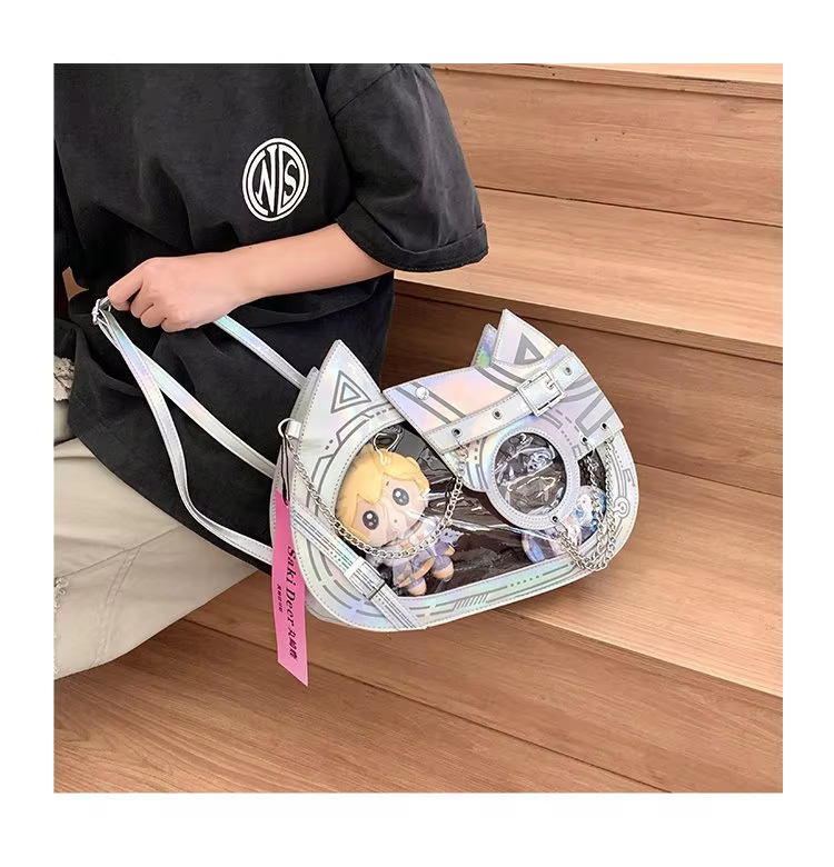 Y2K Punk Patchwork Chains Women Ita Bags