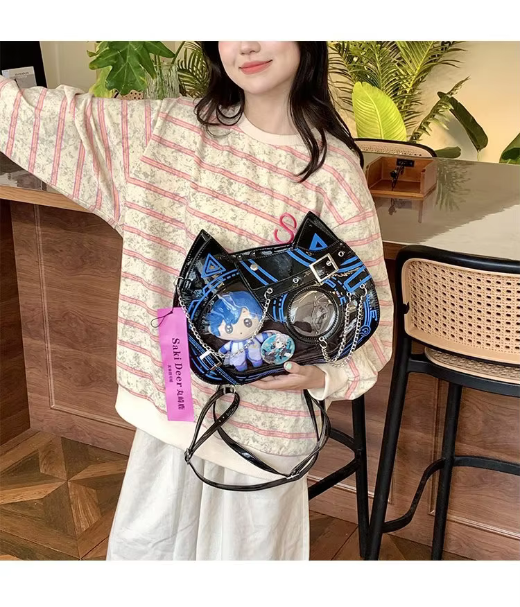 Y2K Punk Patchwork Chains Women Ita Bags