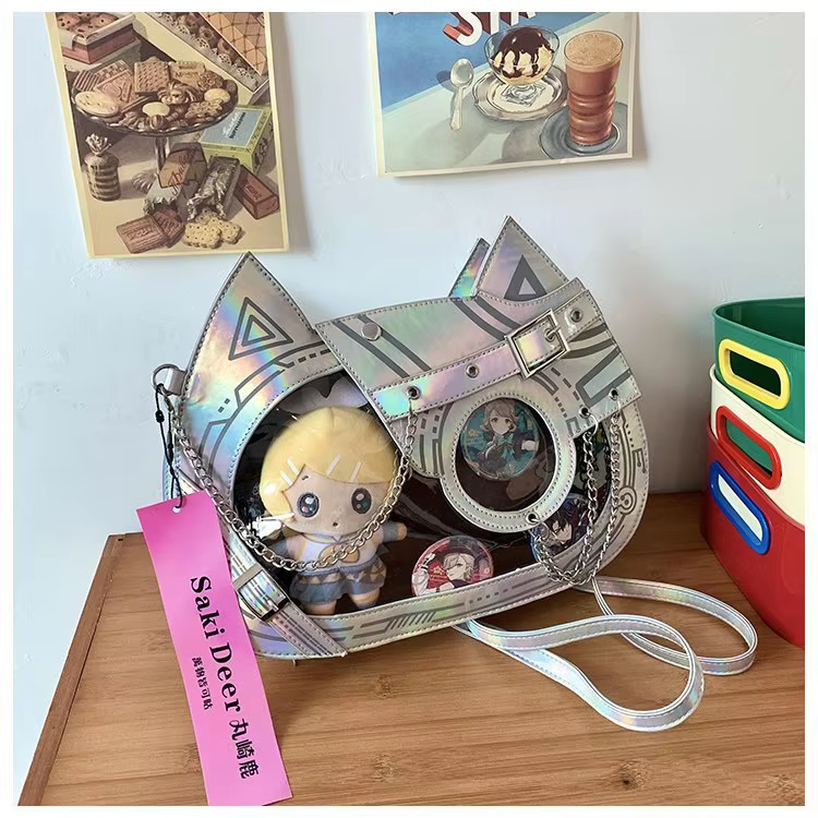 Y2K Punk Patchwork Chains Women Ita Bags