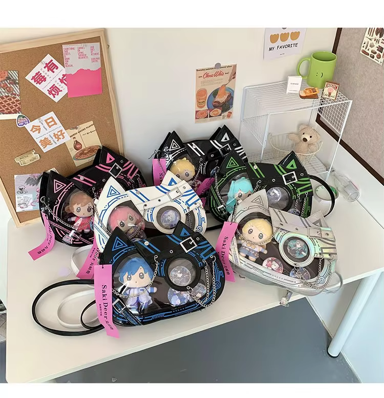Y2K Punk Patchwork Chains Women Ita Bags