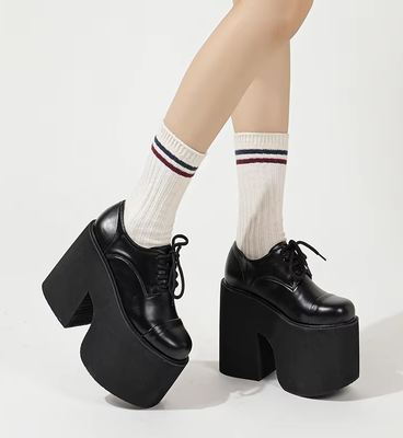 Gothic Punk Black 13cm Platform Shoes