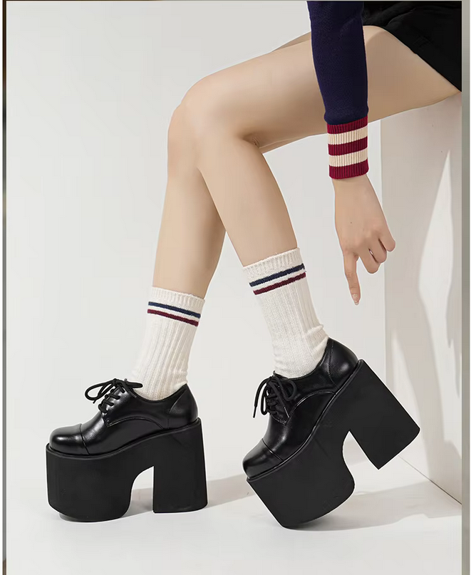 Gothic Punk Black 13cm Platform Shoes