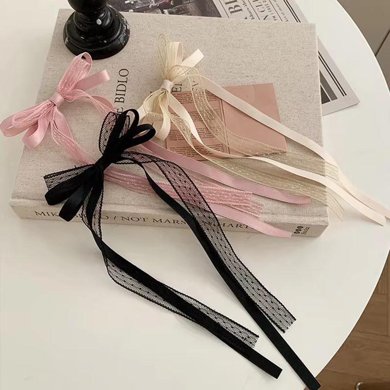 Korean Cute 2pcs Lace Fabric Hair Clips