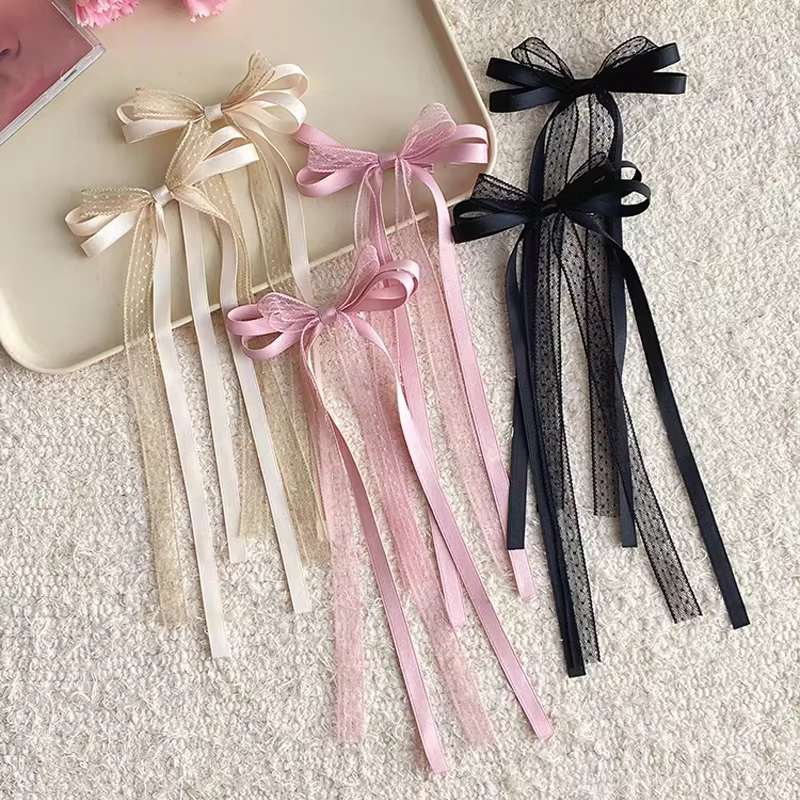 Korean Cute 2pcs Lace Fabric Hair Clips