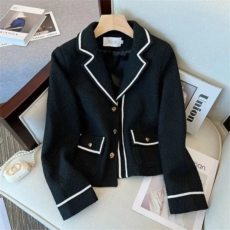 Classy Slim Tweed Woolen Blazers