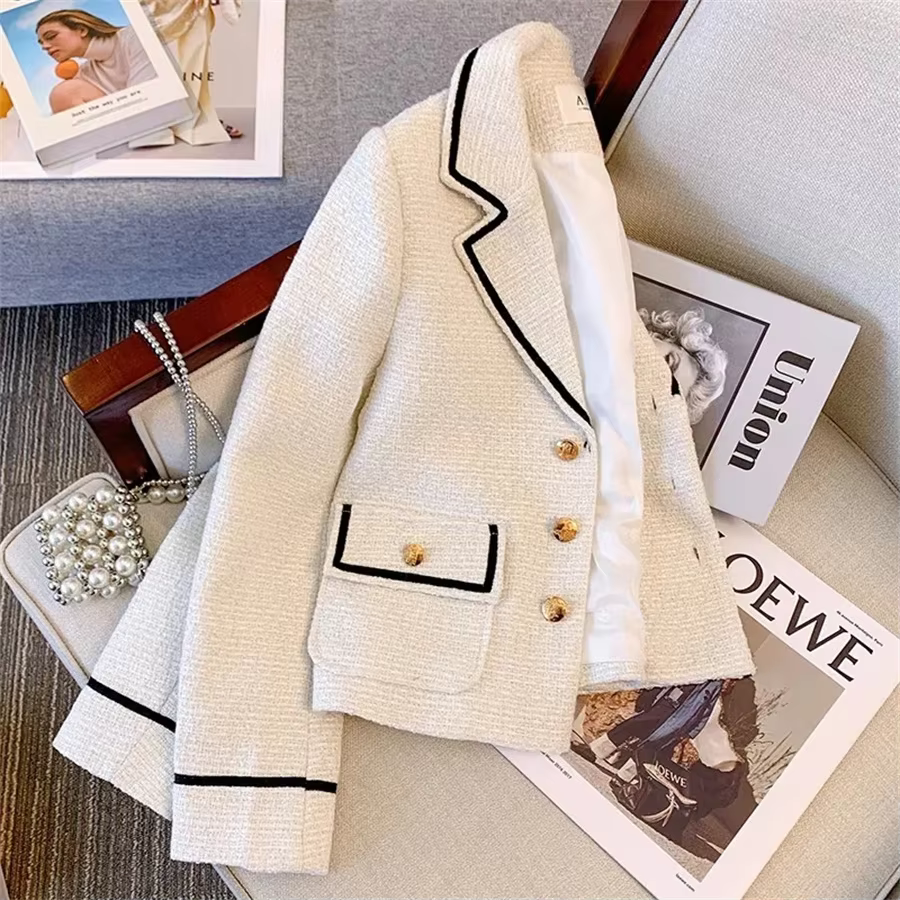 Classy Slim Tweed Woolen Blazers