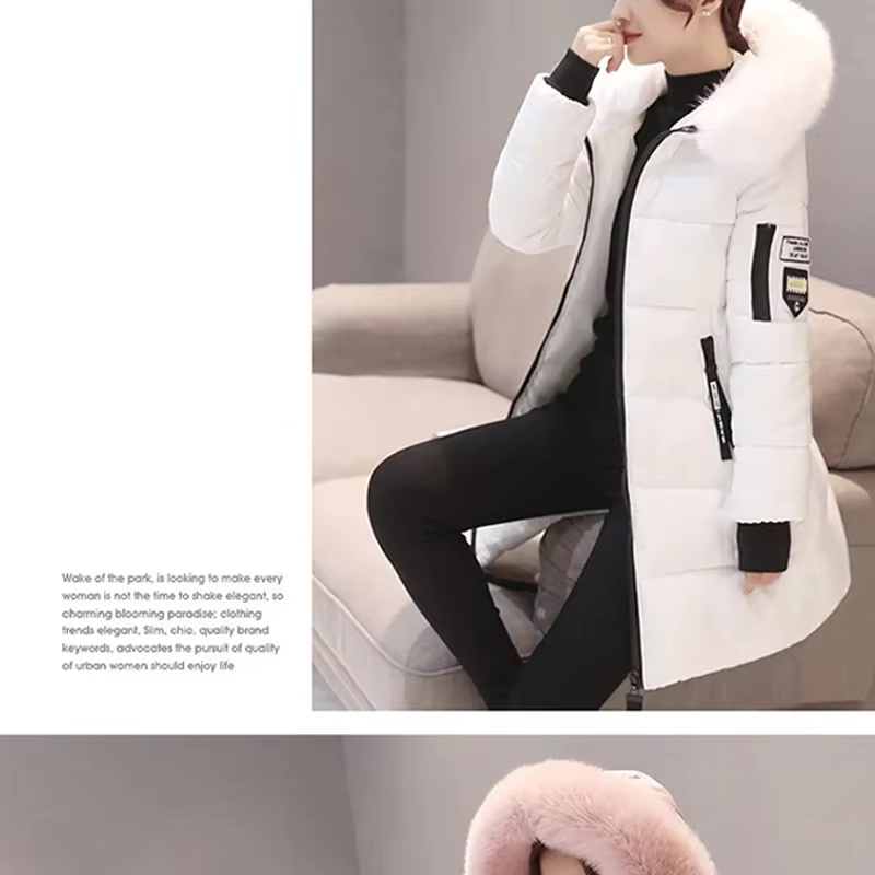 Women&#39;s Faux Fur Hooded Parka Coat