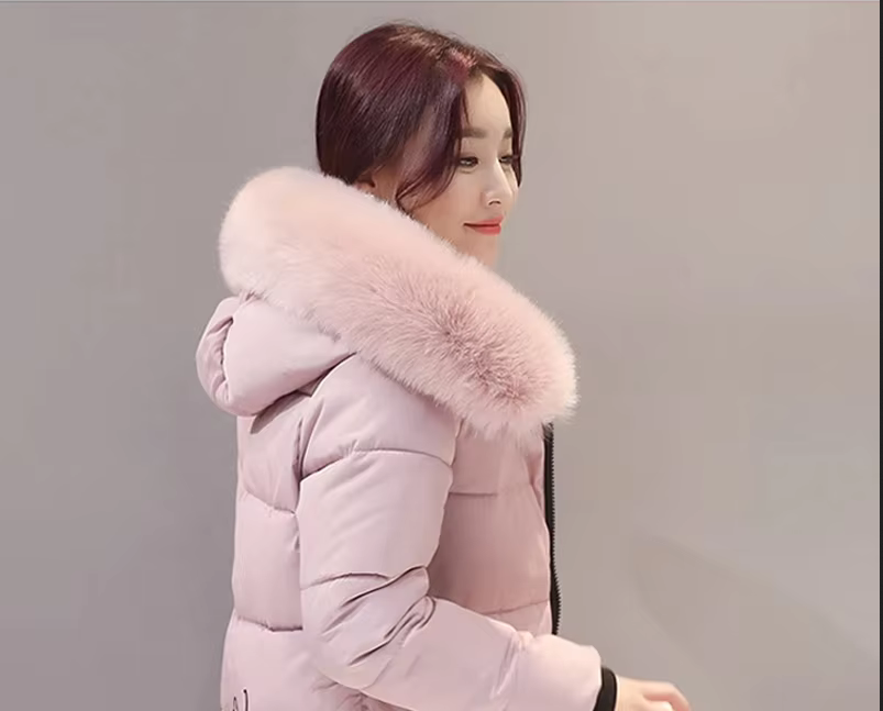 Women&#39;s Faux Fur Hooded Parka Coat