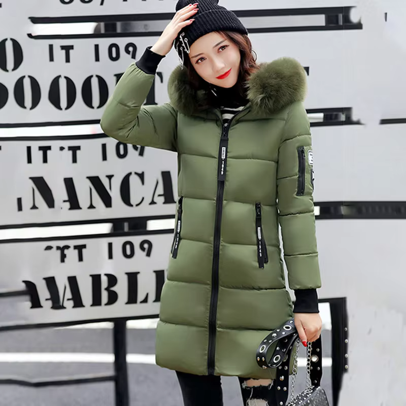 Women&#39;s Faux Fur Hooded Parka Coat