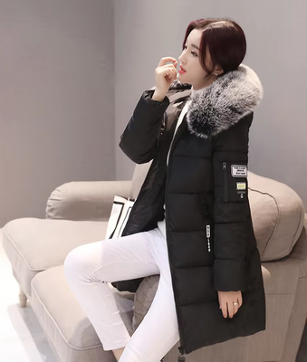 Women&#39;s Faux Fur Hooded Parka Coat