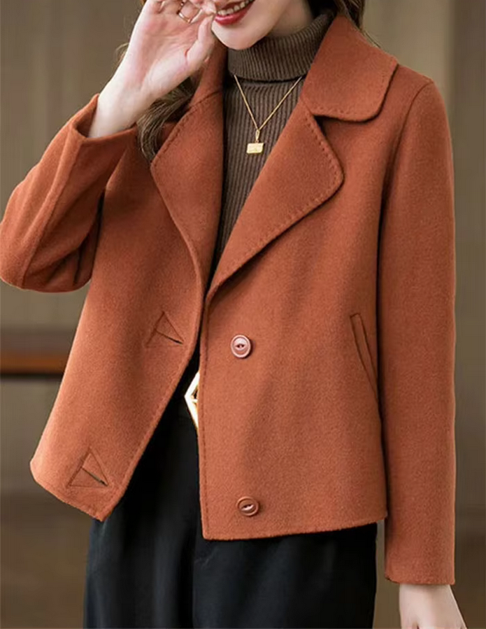 Classy Single Breasted  Women&#39;s Coat