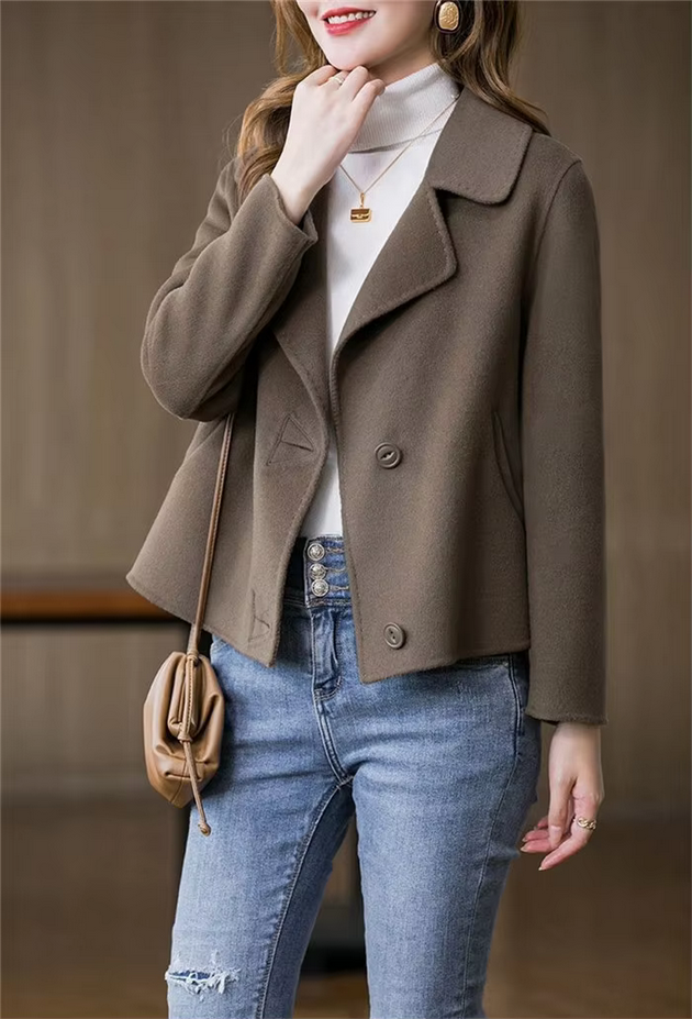Classy Single Breasted  Women&#39;s Coat