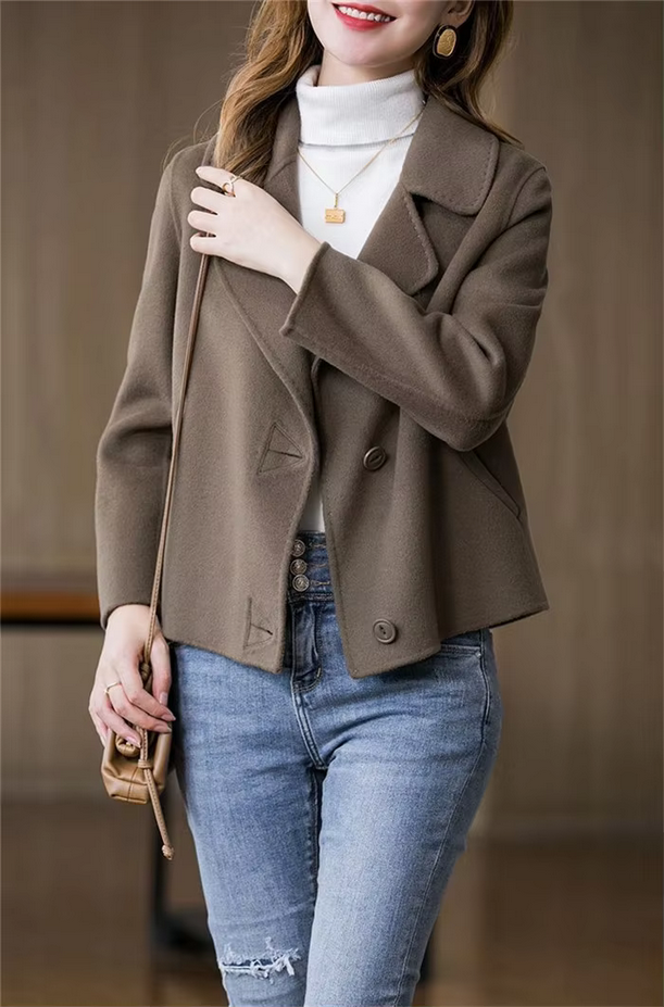 Classy Single Breasted  Women&#39;s Coat