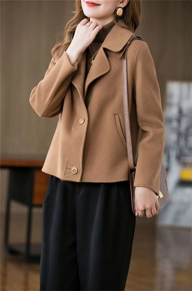 Classy Single Breasted  Women&#39;s Coat