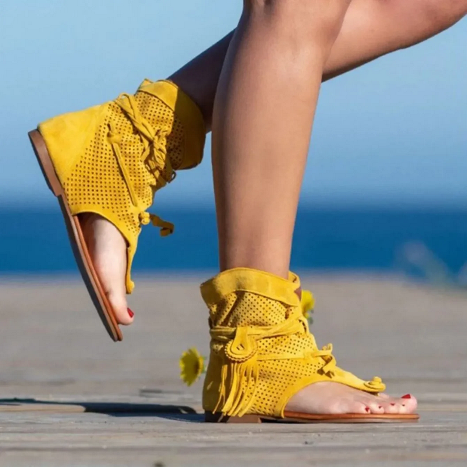 Gladiator Ladies Tassel Sandals