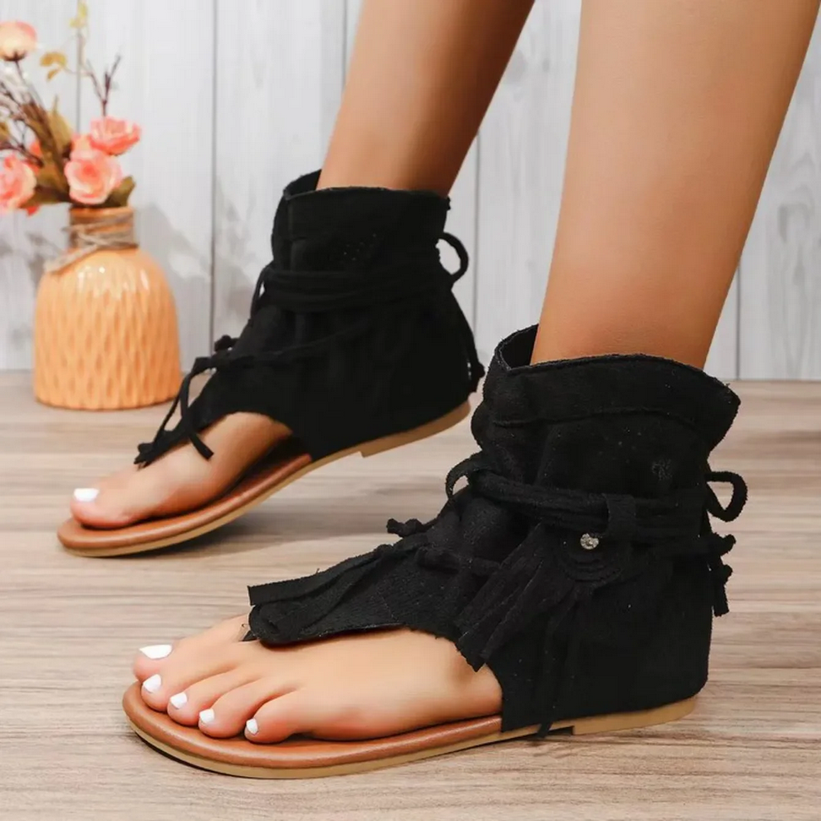 Gladiator Ladies Tassel Sandals