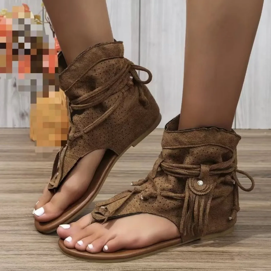 Gladiator Ladies Tassel Sandals
