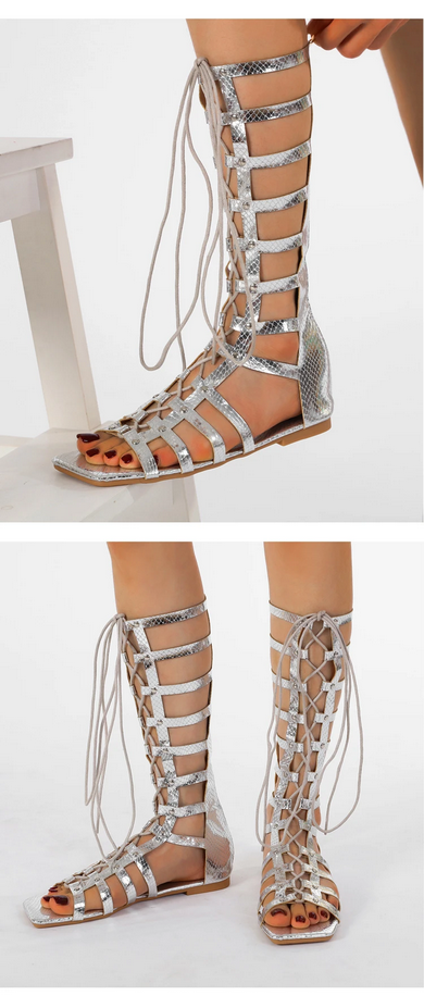 Stylish Lace-up Gladiator Sandals
