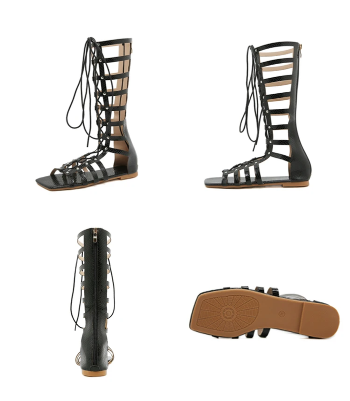 Stylish Lace-up Gladiator Sandals
