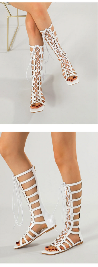 Stylish Lace-up Gladiator Sandals