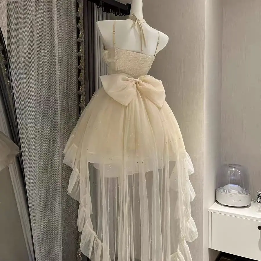 Fairy Strapless Lolita Princess Dress with Trailing
