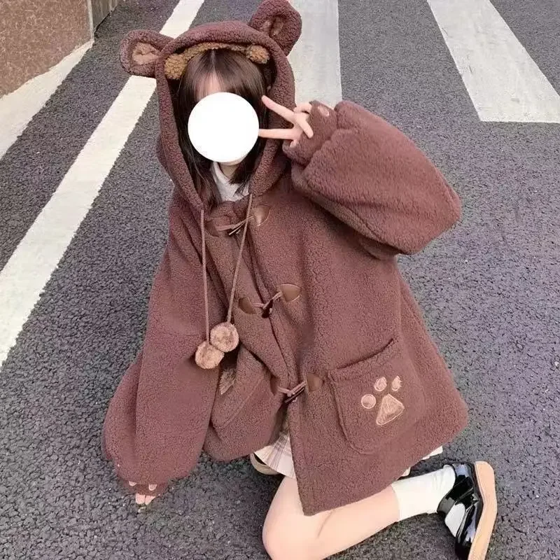 Kawaii Soft Bear Ears Hoodies