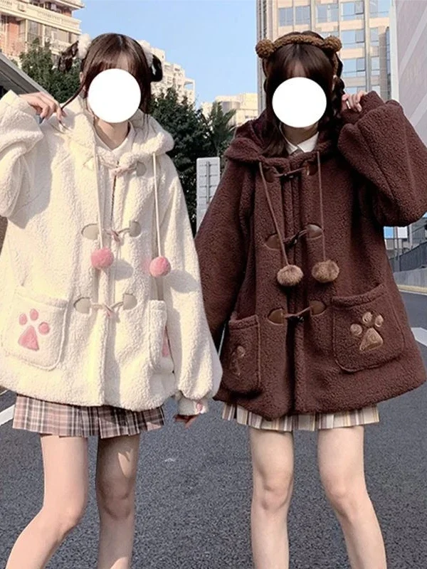 Kawaii Soft Bear Ears Hoodies