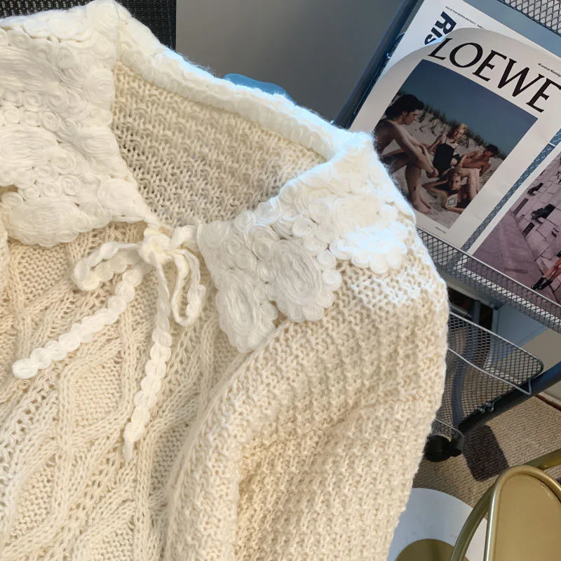 Peter Pan Collar Knitted Kawaii Sweaters
