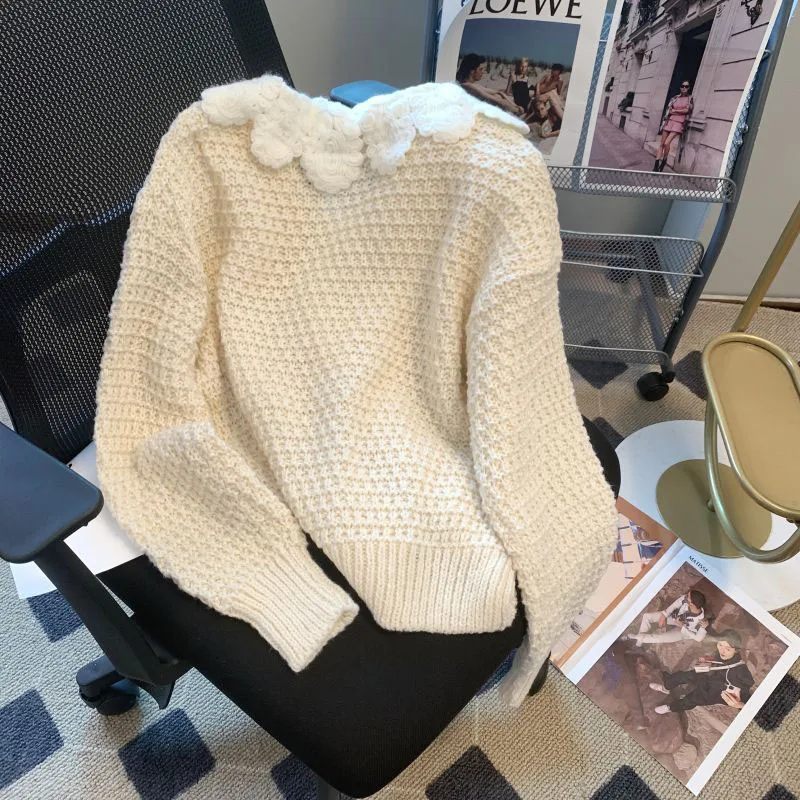 Peter Pan Collar Knitted Kawaii Sweaters