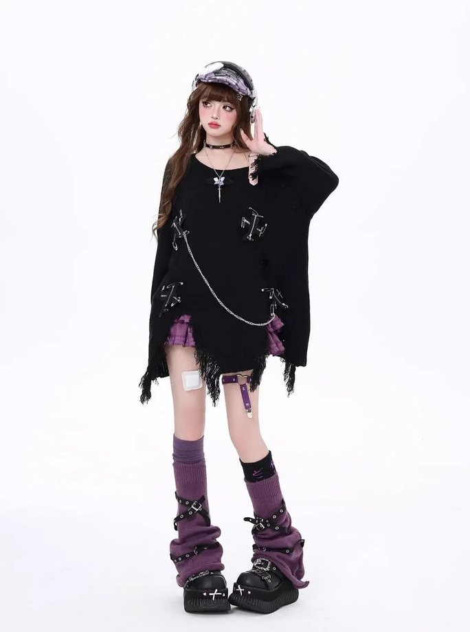 Oversize Goth Harajuku Grunge Sweater