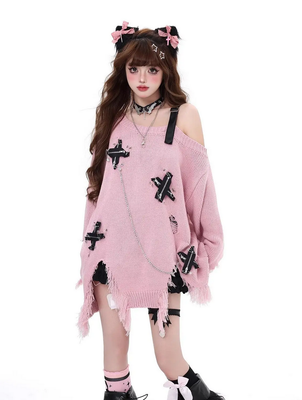 Oversize Goth Harajuku Grunge Sweater