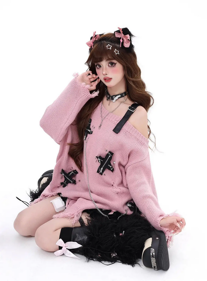 Oversize Goth Harajuku Grunge Sweater