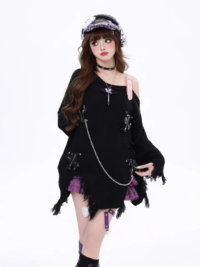 Oversize Goth Harajuku Grunge Sweater