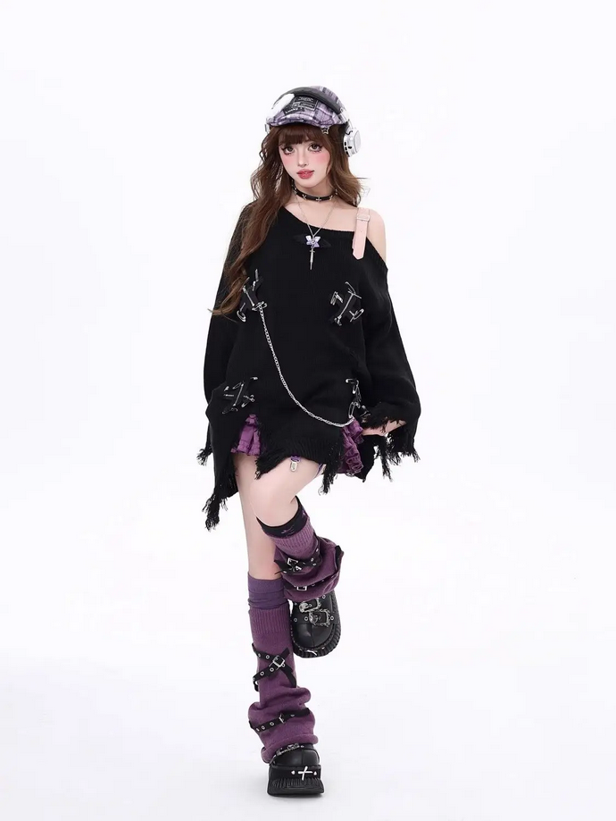 Oversize Goth Harajuku Grunge Sweater