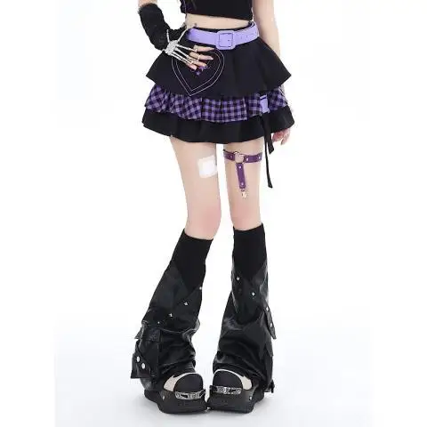 Gothic Kawaii High Waist Ruffled Skirt