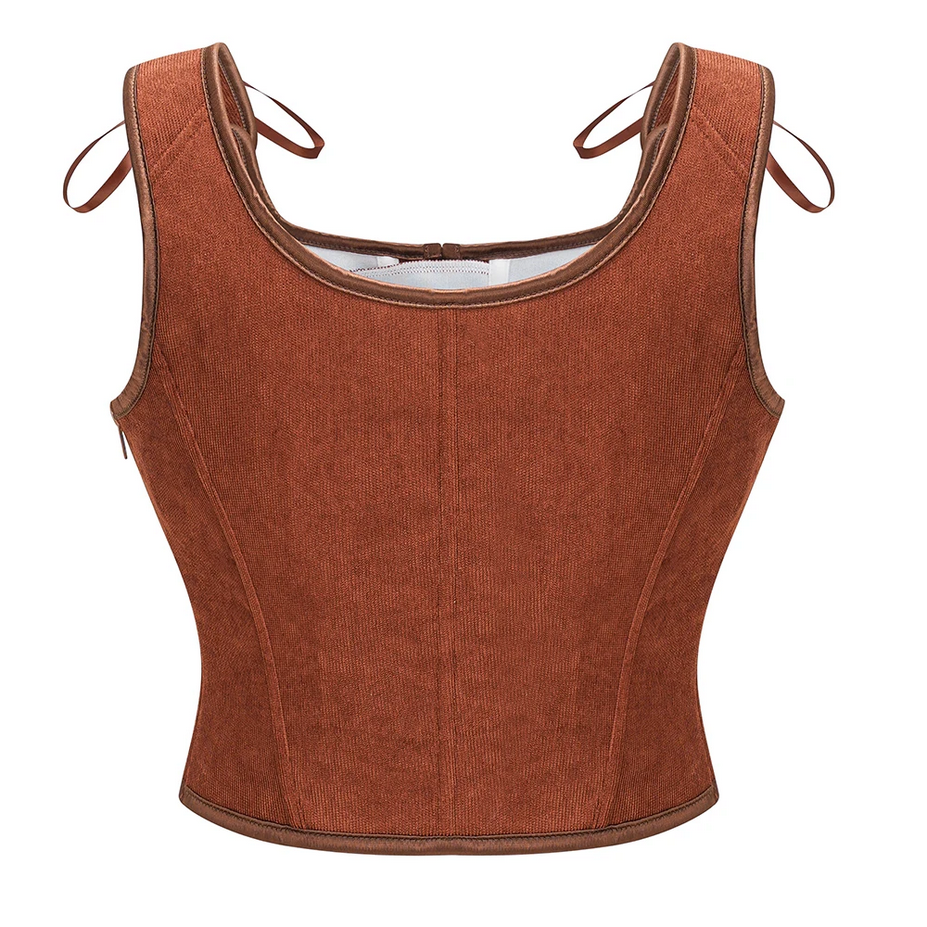 Vintage Gothic Women  Steampunk Corset Tank Top