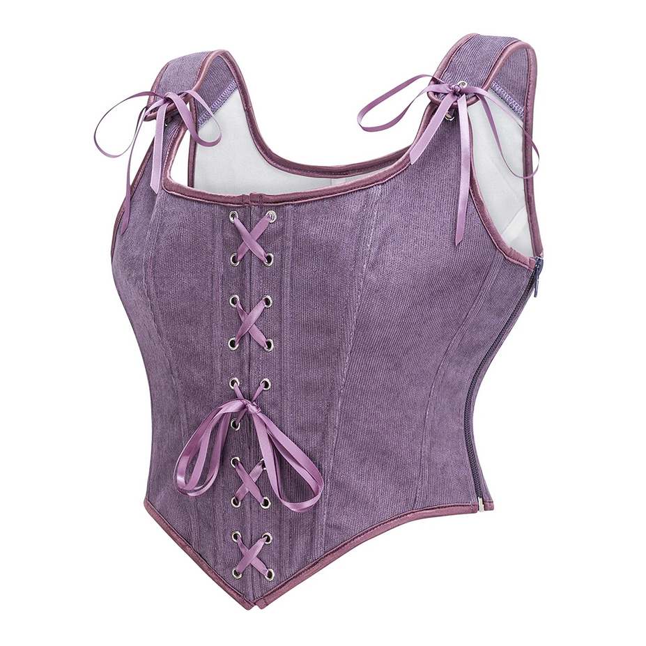 Vintage Gothic Women  Steampunk Corset Tank Top