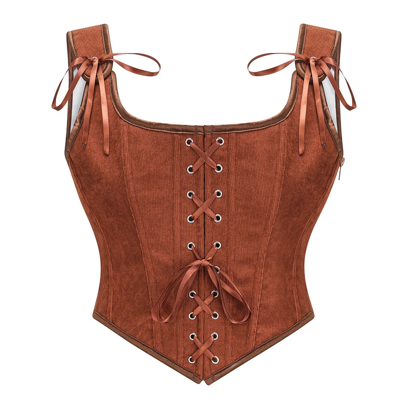 Vintage Gothic Women  Steampunk Corset Tank Top