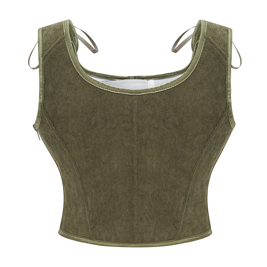 Vintage Gothic Women  Steampunk Corset Tank Top