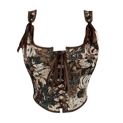Bustier Floral Vintage Corset Top