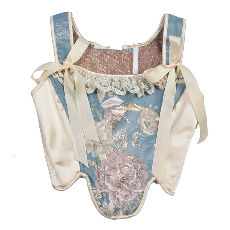 Vintage Victorian Sexy Bustier Corset Top with Lace