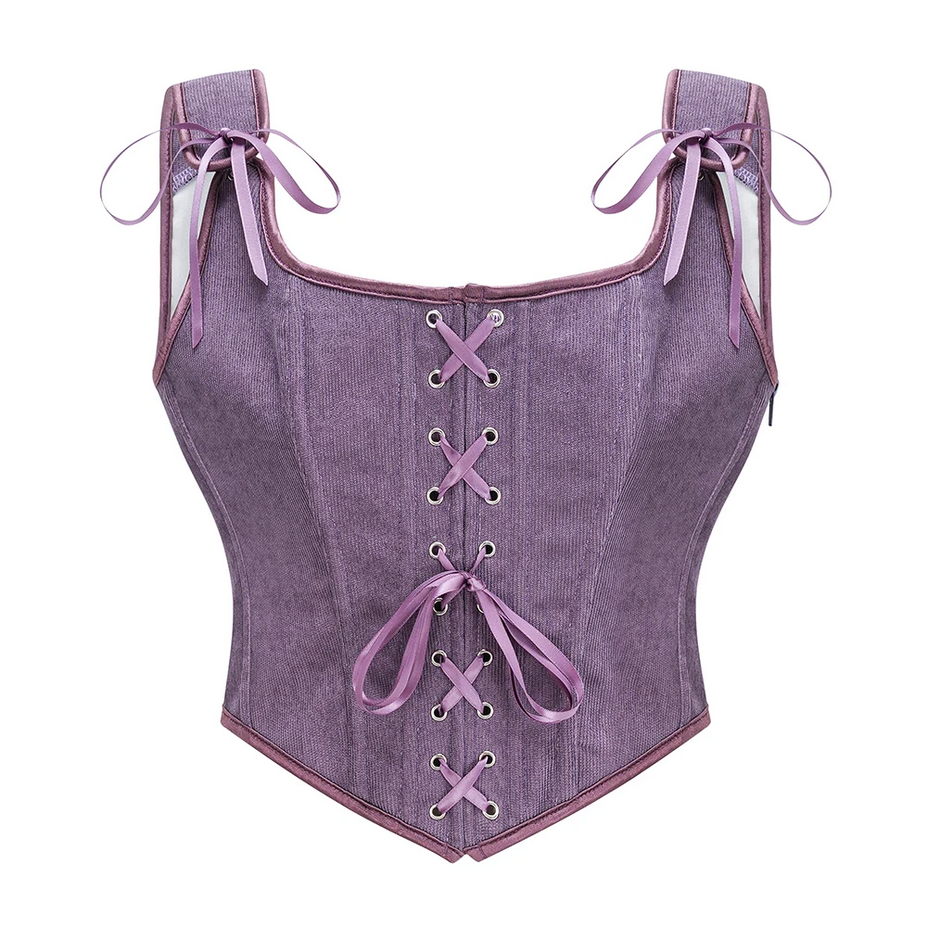 Vintage Gothic Women  Steampunk Corset Tank Top