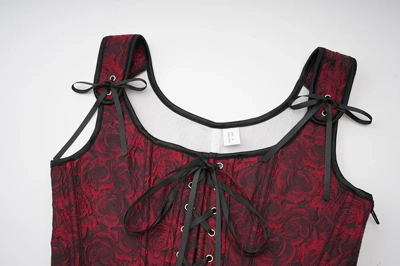 Vintage Gothic Floral Corset