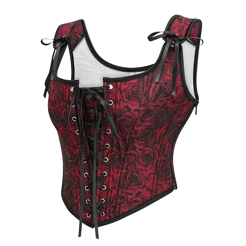 Vintage Gothic Floral Corset