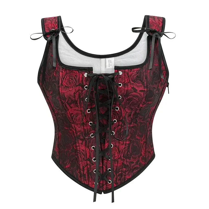 Vintage Gothic Floral Corset