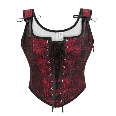 Vintage Gothic Floral Corset