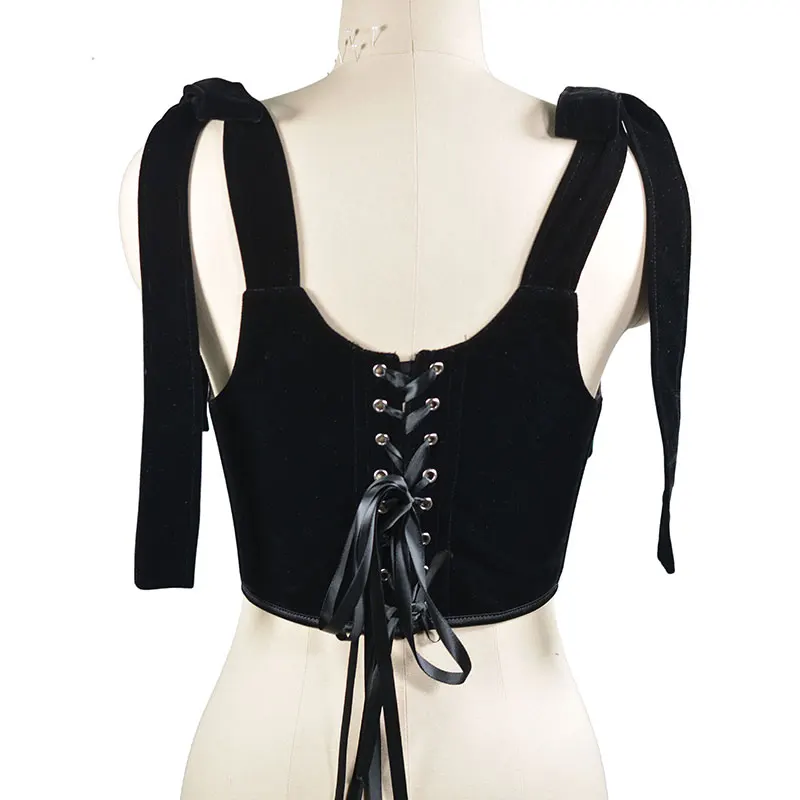 Y2k Vintage Velvet Sexy Gothic Corset
