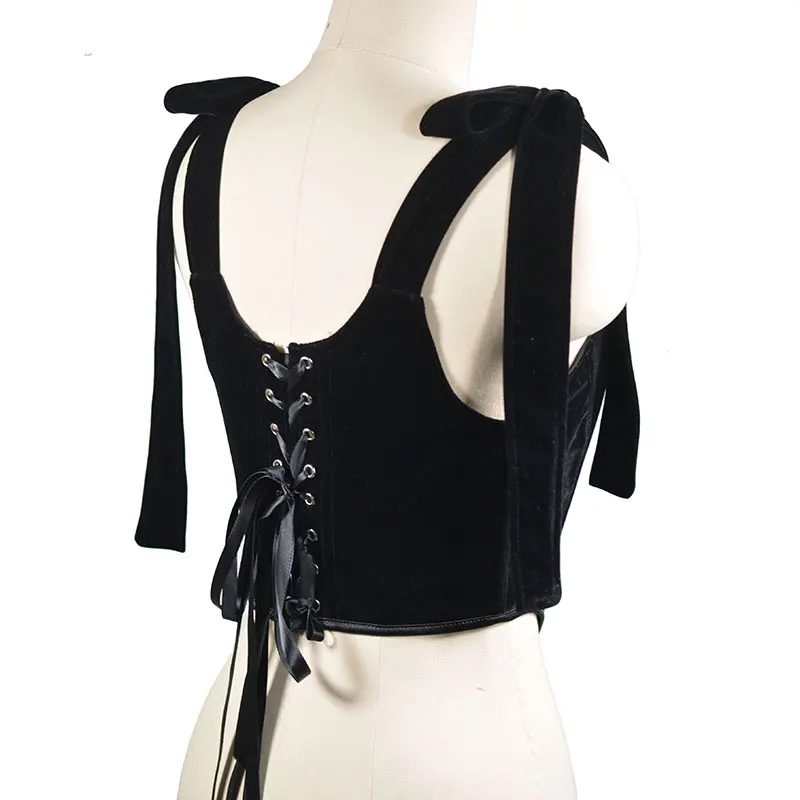 Y2k Vintage Velvet Sexy Gothic Corset