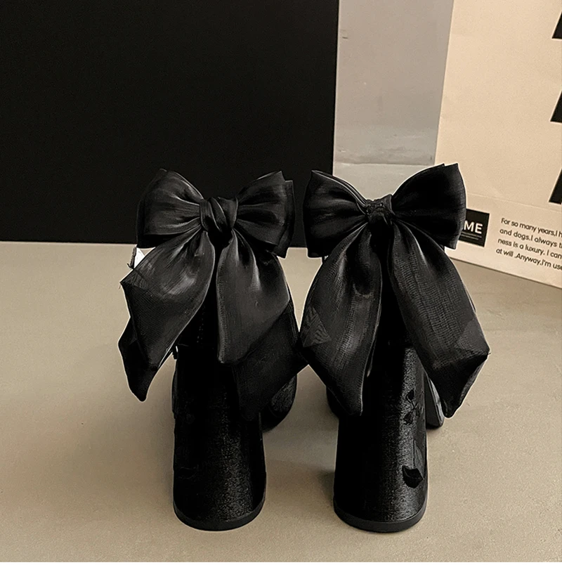 Platform Women Bow Lolita Pumps