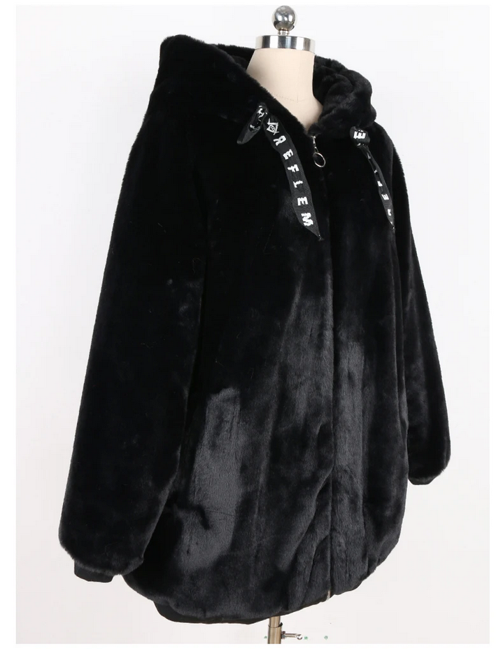 Autumn and Winter Kawaii Soft Thick Warm Faux Fur Coat